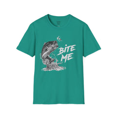 Bite Me Unisex Softstyle T-Shirt  A unique gift idea for people who love to fish