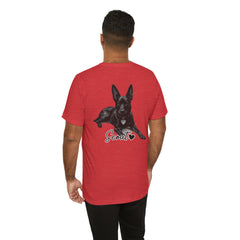 Dog Dad T-Shirt — Personalized Your Dog Image  Tee (Custom Name)
