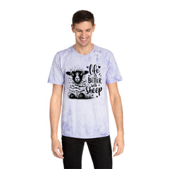 Life Is Better With Sheep Graphic Unisex Color Blast T-Shirt