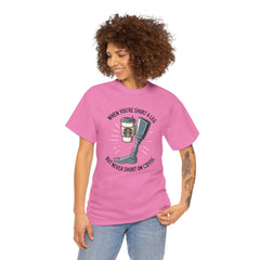 Amputee Coffee Humor - Unisex Heavy Cotton Tee