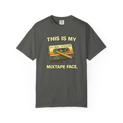Mixtape Face T-Shirt — Retro Cassette Music Graphic Tee