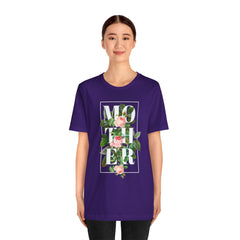 Floral Tee - Unisex Jersey Short Sleeve Tee - Mother In The Flowers, Positive Vibes