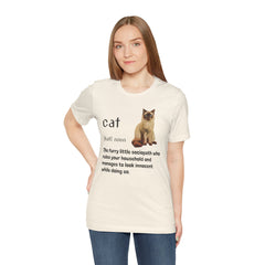 Cat Sociopath Defintion - Unisex Jersey Short Sleeve Tee