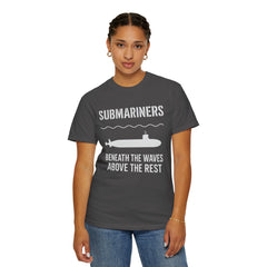 Submariners T‑Shirt — “Beneath the Waves Above the Rest” Navy Crew Tee