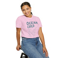 Dolphins, Ocean Child -  Graphic Unisex Garment-Dyed T-shirt