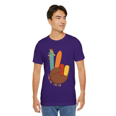 Thankful Teacher T‑Shirt – Hand Turkey Teacher Appreciation Tee