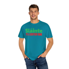 Old World Quote Unisex T-Shirt - 'Slainte It's A Scottish Thing'