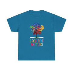 EACH DOT MATTERS Tree Unisex Heavy Cotton Tee / International Dot Day / Happy Dot Day / Teachers / Children / Elementary School