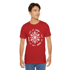 Let It Snow Snowflake T-Shirt — Christmas Winter Tee