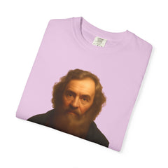 Historical Galileo Galilei Portrait Quote T‑Shirt — "I didn't mean to start drama. I just said the Earth moves."