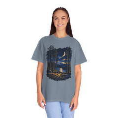 Moonlit Forest T-Shirt – Nature Lover Camping Shirt