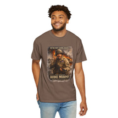 American Heroes Collection No 2 Graphic T-Shirt — “We're Not Going Back” Audie Murphy WWII