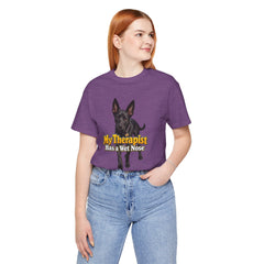 My Therapist Has A Wet Nose Personalized with your dog(s) image T-Shirt
