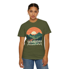 Shenandoah National Park Graphic, Comfort Colors Soft Relaxed Fit Unisex Garment-Dyed T-shirt