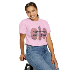 Nephrologist Bean Queen, Graphic Unisex Garment-Dyed T-shirt