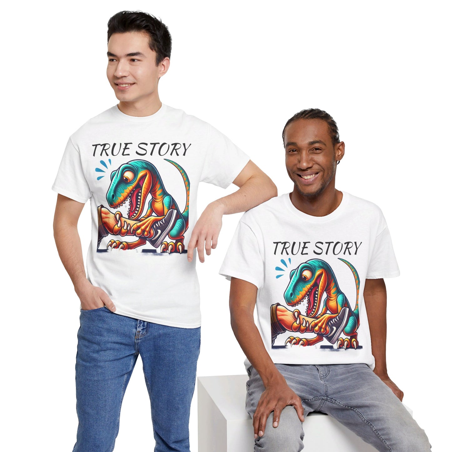 True Story Amputee Dinosaur Humor - Unisex Garment-Dyed T-shirt