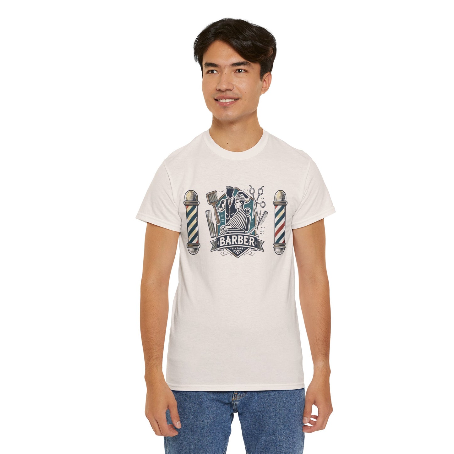 Vintage Barber - Graphic Unisex Heavy Cotton Tee