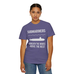 Submariners T‑Shirt — “Beneath the Waves Above the Rest” Navy Crew Tee