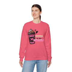 Woman's Coffee Is My Valentine - Unisex Heavy Blend™ Crewneck Sweatshirt