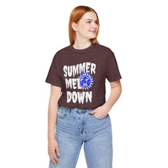 Summer Meltdown Graphic Tee — "Summer Melt Down" Sun Design