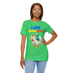 Video Game Movie I Love Chicken Jockey Tee - Unisex Short Sleeve T-Shirt