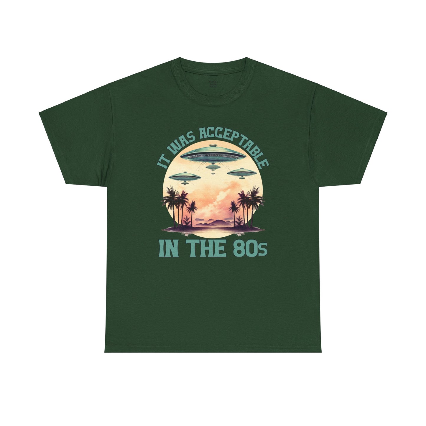 Funny 80s UFOs - Unisex Heavy Cotton Tee