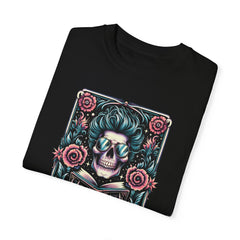 TAROT CARD WEED T Shirt, Vintage Style tee, Skeleton Reader Graphic Tee, Weed Lover, Smoke Cannabis tee, Relaxed Fit tee, Stoner Lifestyle