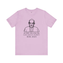 Pope Francis Tribute Tee - Faith, Service, Humility, 1936-2025