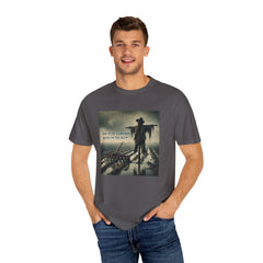 Graphic Garment-Dyed T-shirt - Rain On The Scarecrow, Blood On The Plow