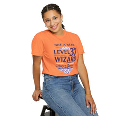 Level 37 Wizard T-Shirt — "Not a Nerd" THAC0 Survivor D&D Gamer Tee