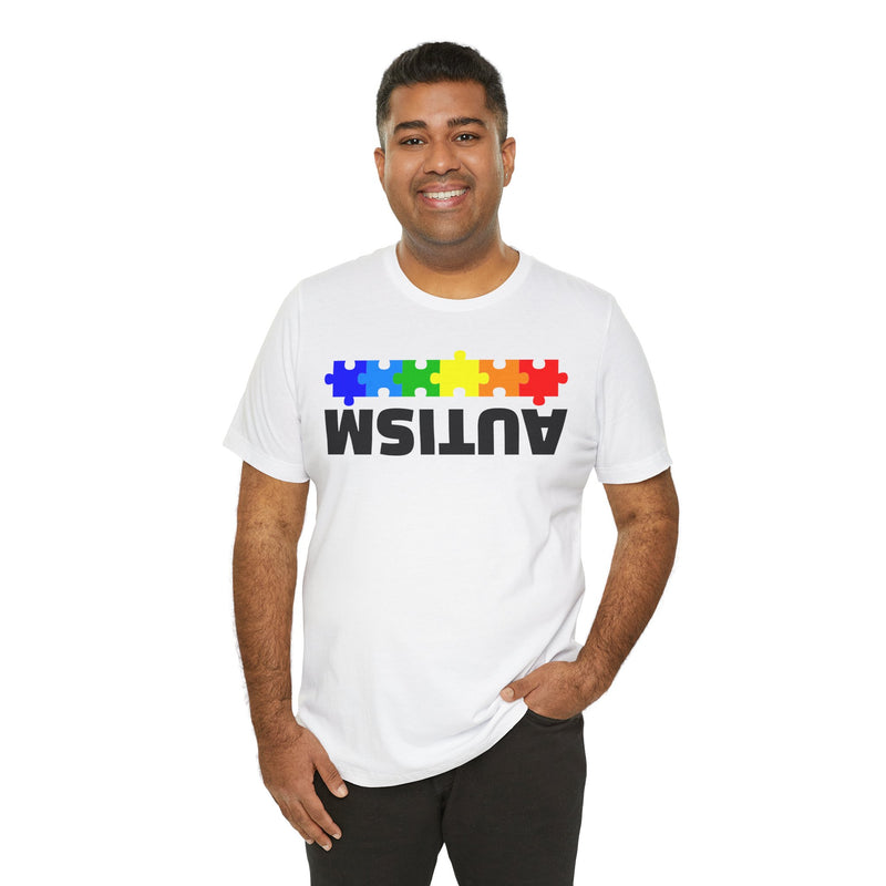 Autism Awareness Unisex T-Shirt - Colorful Puzzle Design