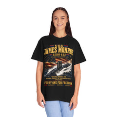 USS James Monroe SSBN-622 Submarine T-Shirt — Forty One For Freedom Patriotic Crew Tee