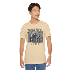 The Outsiders Shirt, Front and Back Images, Greasers Characters Shirt, Unisex Jersey Short Sleeve Tee