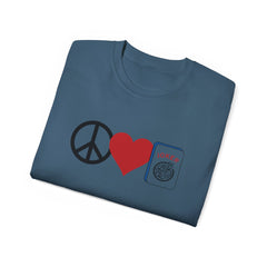 Peace Love Mahjong Unisex Ultra Cotton Tee / See our matching Coffee Mugs and Weekender Tote Bag