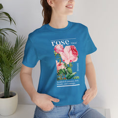 Rose Definition Unisex Tee - Symbol Of Romance, Love, Beauty And Courage