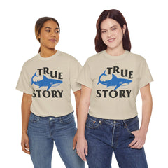 Amputee Humor Shark Attack  - Unisex Heavy Cotton Tee