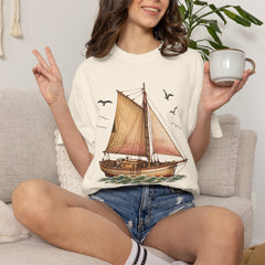 Sloop John B Sailboat T-Shirt — Vintage Nautical Tee