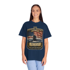 USS Theodore Roosevelt SSBN-600 T-Shirt – "Speak Softly and Carry a Big Stick" Patriotic Submarine Tee