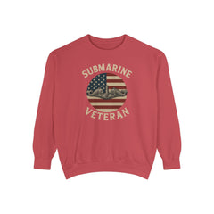 Vintage Submarine Veteran Sweatshirt, Unisex Crewneck, Comfortable Casual Wear, Perfect Gift for Veterans, Military Appreciation