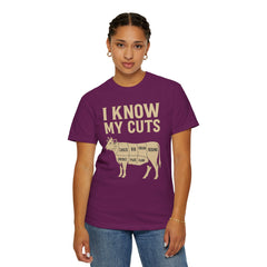 Funny Cow Cuts Unisex T-Shirt - Gift for Meat Lovers, BBQ Parties