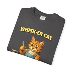 Whisker Cat Baking T-Shirt — Cute Cat Chef Graphic Tee