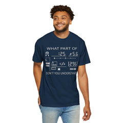 CAMERA DISPLAY, Graphic Unisex Garment-Dyed T-shirt