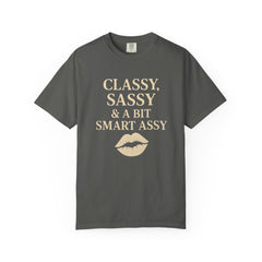 Classy Sassy T-shirt, Unisex Casual Top, Statement Tee, Gift for Her, Fashion Apparel, Birthday Humor Shirt