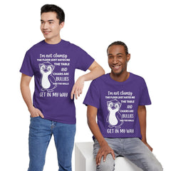 Clumsy Funny Penguin Graphic Tee | Unisex Heavy Cotton Tee | Great Gift for Animal Lovers, Birthdays, Casual Wear, Humorous Gifts, Everyday Style