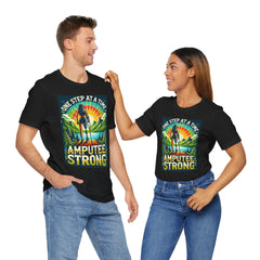 Woman Leg Amputee Amputee Strong  - Graphic Unisex Jersey Short Sleeve Tee