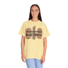 Nephrologist Bean Queen, Graphic Unisex Garment-Dyed T-shirt