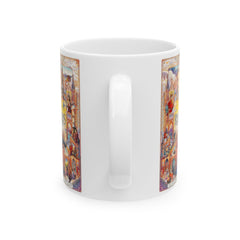 Unique Three Panel  Stain Glass Graphic Princess Bride Mug