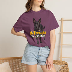 My Therapist Has a Wet Nose Personalized with your dog(s) image T-Shirt