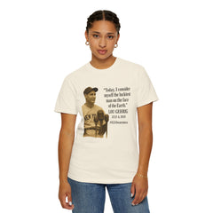 Lou Gehrig Quote Tee, Unisex Garment-Dyed T-Shirt, ALS Awareness Shirt, Vintage Baseball Top, Inspirational Graphic Tee