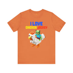 Video Game Movie I Love Chicken Jockey Tee - Unisex Short Sleeve T-Shirt